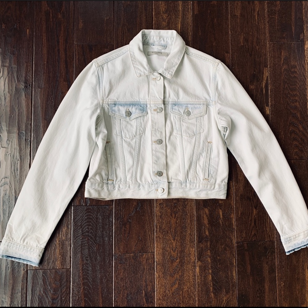 ALL SAINTS Ellis Cropped Denim Jacket 🤩